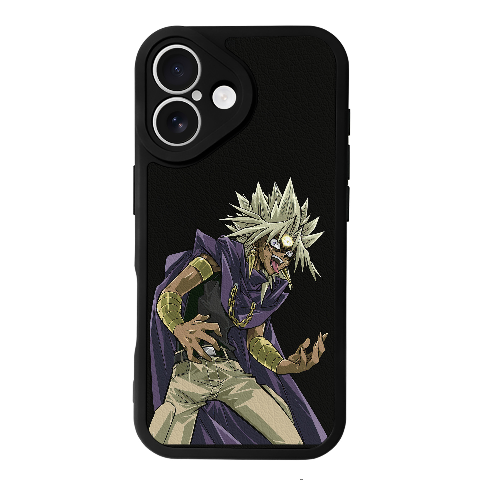 （画像用） 遊☆戯☆王 Yu-Gi-Oh! 【iPhone 16シリーズ対応】シリコンスマホケース（レザー調） 材質：シリコン